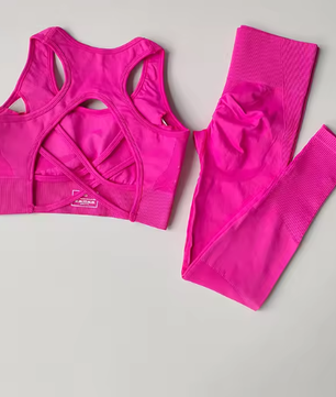 Set van 2 Dames Sportbeha en Fitness Tank Tops – Schokbestendig, Comfortabel en Ademend voor Yoga en Training
