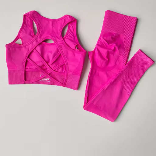 Set van 2 Dames Sportbeha en Fitness Tank Tops – Schokbestendig, Comfortabel en Ademend voor Yoga en Training