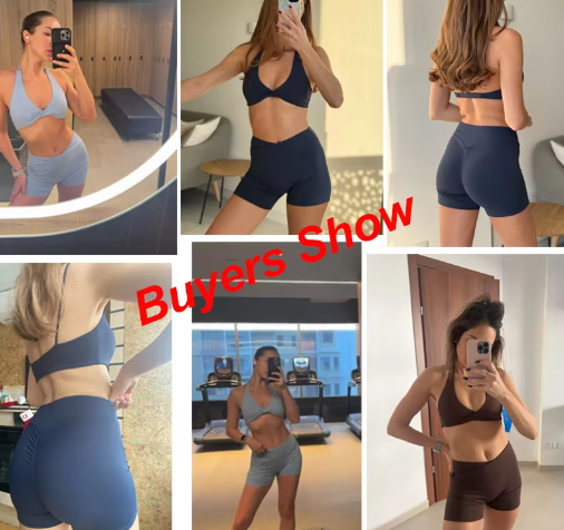 Dames Butt Lifting Sportset met Shorts – Fitness Yogapak voor Training en Workout