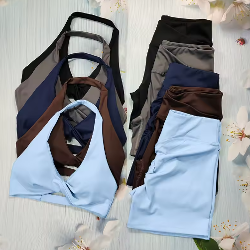 Dames Butt Lifting Sportset met Shorts – Fitness Yogapak voor Training en Workout