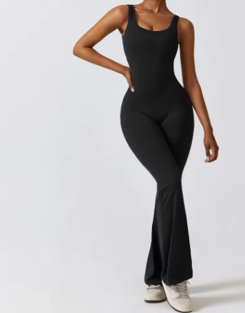 Dames Sport Jumpsuit Push Up – Stretch Fitness Romper voor Yoga en Training