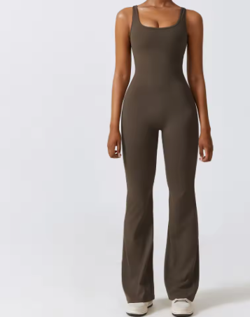 Dames Sport Jumpsuit Push Up – Stretch Fitness Romper voor Yoga en Training