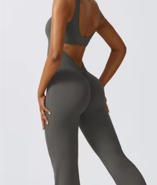 Dames Sport Jumpsuit Push Up – Stretch Fitness Romper voor Yoga en Training