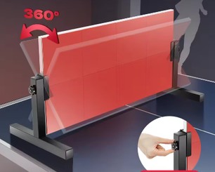 Tafeltennis Rebound Board – 360° Verstelbare Pingpong Rebounder met Rubberen Oppervlak, Zelftraining