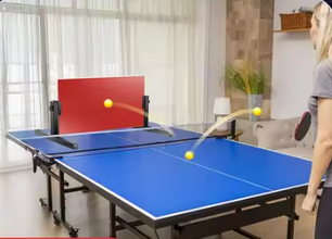 Tafeltennis Rebound Board – 360° Verstelbare Pingpong Rebounder met Rubberen Oppervlak, Zelftraining