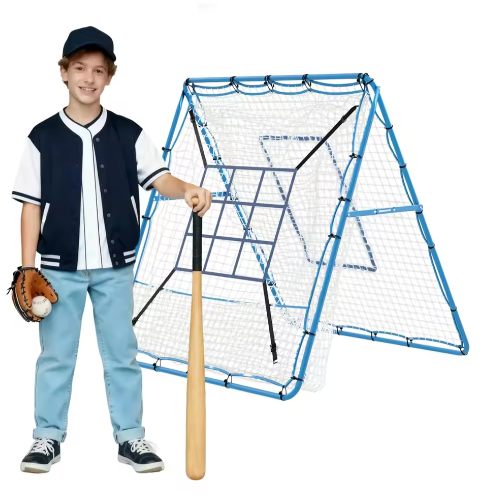 Multi-Sport Rebounder Net – Verstelbaar Trainingsnet voor Volleybal, Honkbal en Voetbal, Stevig en Opvouwbaar