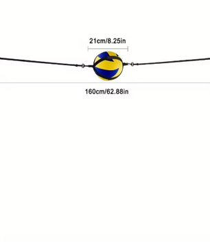 Volleybal Trainer Elastische Riem – Verstelbare Trainingsband voor Serve en Techniek, Solo Oefenhulp