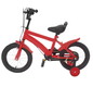 14 Inch Kinderfiets – Verstelbaar Zadel en Stuur met Zijwielen en Dubbele Remmen voor Beginners