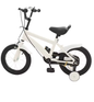 14 Inch Kinderfiets – Verstelbaar Zadel en Stuur met Zijwielen en Dubbele Remmen voor Beginners