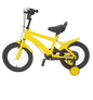 14 Inch Kinderfiets – Verstelbaar Zadel en Stuur met Zijwielen en Dubbele Remmen voor Beginners