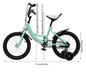 16 Inch Kinderfiets – Met Zijwielen, Verstelbaar Zadel en Stuur, Dubbele Remmen voor Kinderen van 5-8 Jaar