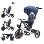 5-in-1 Kinderwagen Driewieler – Verstelbare Luifel, Duwstang en Veiligheidsharnas voor 1–5 Jaar
