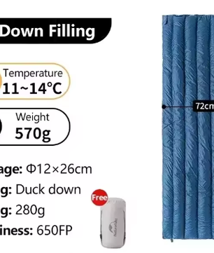 Ultralichte Dons Slaapzak voor Camping – Compacte Mummie Slaapzak voor Backpacken en Reizen