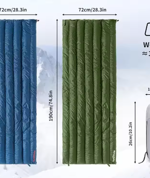 Ultralichte Dons Slaapzak voor Camping – Compacte Mummie Slaapzak voor Backpacken en Reizen