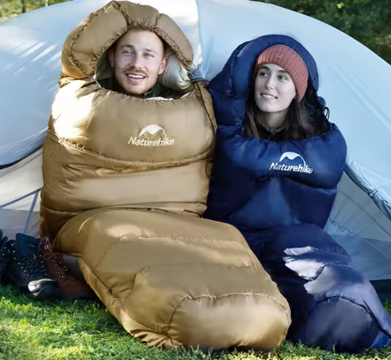 Mummie Winterslaapzak voor Volwassenen – Ultra Warm Katoen, Lichtgewicht Camping Slaapzak