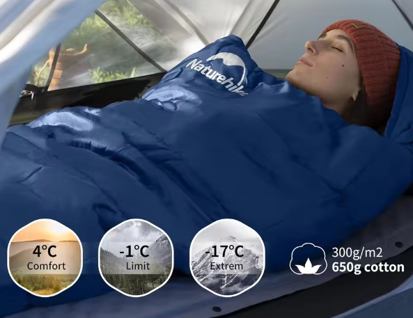 Mummie Winterslaapzak voor Volwassenen – Ultra Warm Katoen, Lichtgewicht Camping Slaapzak