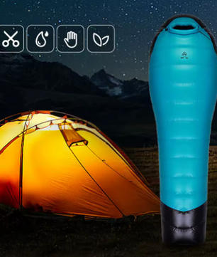 Ultralichte Ganzendons Slaapzak – Waterdichte Mummie Slaapzak voor Camping en Backpacken