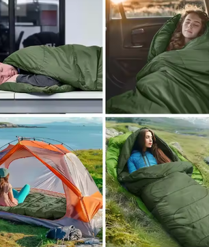 Ultralichte 4-Seizoenen Slaapzak – Waterdichte Envelop Slaapzak voor Camping en Backpacken