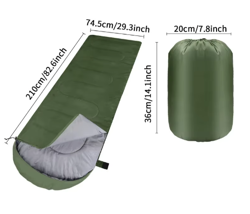 Ultralichte 4-Seizoenen Slaapzak – Waterdichte Envelop Slaapzak voor Camping en Backpacken