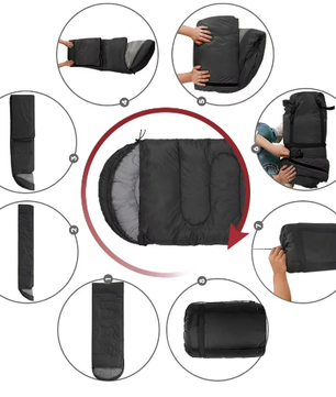 4-Seizoenen Campingslaapzak – Lichtgewicht Katoenen Envelop Slaapzak voor Outdoor en Backpacken