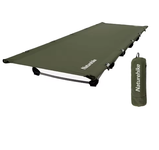 Ultralicht Opklapbaar Campingbed – Draagbaar Slaapbed voor Outdoor, Reizen en Backpacken (150 kg Belastbaar)