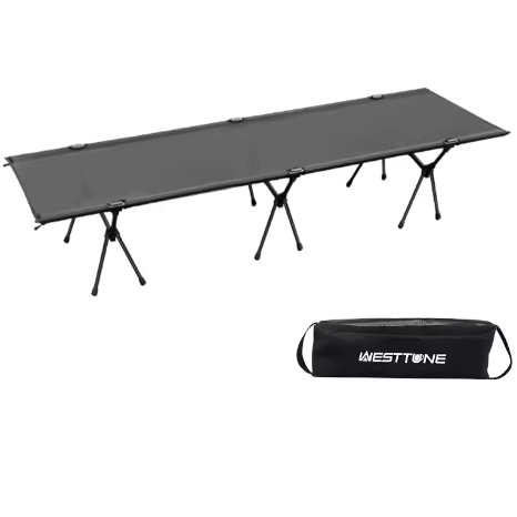 Ultralicht Opvouwbaar Campingbedje – Duurzaam Aluminium en Mesh Ligbed voor Reizen, Kamperen en Backpacken