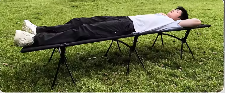 Ultralicht Opvouwbaar Campingbedje – Duurzaam Aluminium en Mesh Ligbed voor Reizen, Kamperen en Backpacken