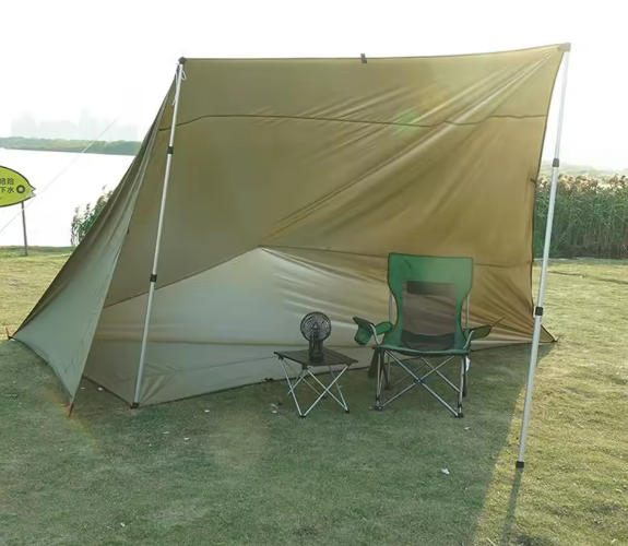 Waterdicht Camping Tarp met 19 Ophangpunten – Multifunctionele Outdoor Luifel voor Zon, Regen en Backpacken 3x3m / 3x4m / 4x4m