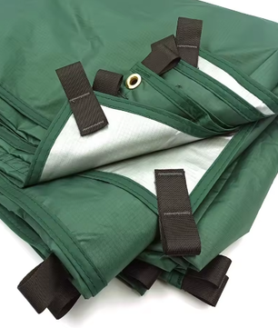 Waterdicht Camping Tarp met 19 Ophangpunten – Multifunctionele Outdoor Luifel voor Zon, Regen en Backpacken 3x3m / 3x4m / 4x4m