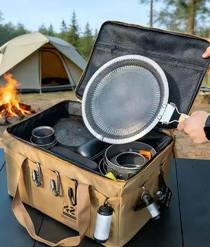 Opvouwbare Camping Opbergdoos 40L – Multifunctionele Outdoor Organizer voor Keukengerei en Uitrusting