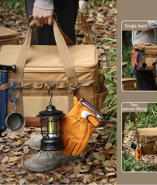 30L Camping Kookgerei Organizer – Multifunctionele Opbergtas voor Outdoor Keuken en Uitrusting