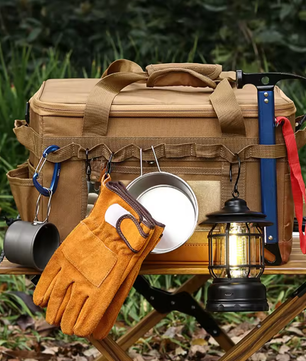 30L Camping Kookgerei Organizer – Multifunctionele Opbergtas voor Outdoor Keuken en Uitrusting