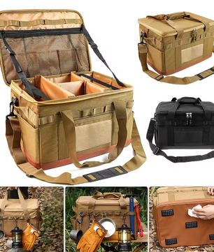 30L Camping Kookgerei Organizer – Multifunctionele Opbergtas voor Outdoor Keuken en Uitrusting