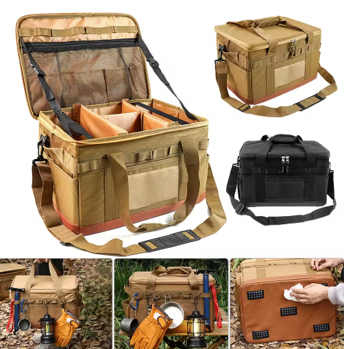 30L Camping Kookgerei Organizer – Multifunctionele Opbergtas voor Outdoor Keuken en Uitrusting
