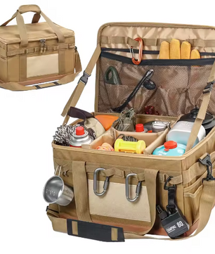 30L Camping Kookgerei Organizer – Multifunctionele Opbergtas voor Outdoor Keuken en Uitrusting