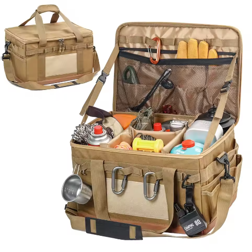 30L Camping Kookgerei Organizer – Multifunctionele Opbergtas voor Outdoor Keuken en Uitrusting
