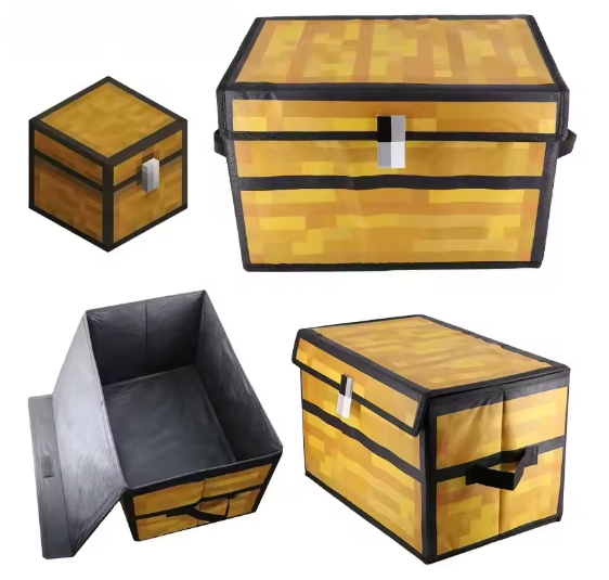 Opvouwbare Opbergdoos met Grote Capaciteit – Stofdichte Organizer voor Kleding, Dekens en Speelgoed met Game Design