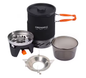 Draagbaar Camping Kooksysteem – Gasbrander met Warmtewisselaar, Pan en Kom voor Outdoor Gebruik