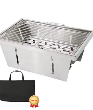 Opvouwbare RVS Camping Grill – Compacte IGT Grillstand voor Outdoor Koken en Picknick