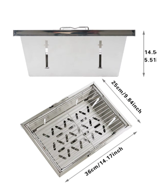 Opvouwbare RVS Camping Grill – Compacte IGT Grillstand voor Outdoor Koken en Picknick