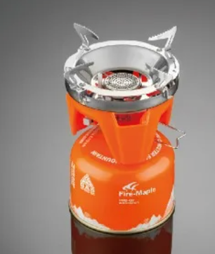 Draagbaar Camping Kooksysteem – Gasfornuis met Warmtewisselaar en Opvouwbare Pan voor Outdoor Gebruik