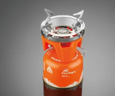 Draagbaar Camping Kooksysteem – Gasfornuis met Warmtewisselaar en Opvouwbare Pan voor Outdoor Gebruik