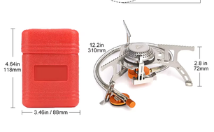 Draagbaar Camping Gasfornuis – Compacte Outdoor Brander met Sterke Vuurkracht voor Kamperen en Picknick