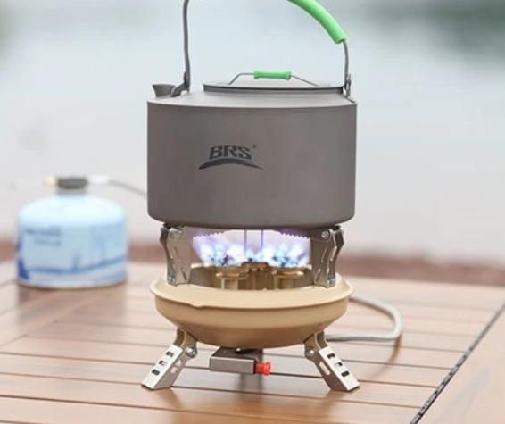 Krachtig Camping Gasfornuis – Vijfkern Brander met Hoge Vuurkracht voor Outdoor en Barbecue