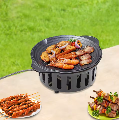 Krachtig Camping Gasfornuis – 7-Core Brander met 21000W en Winddicht Ontwerp voor Outdoor Koken