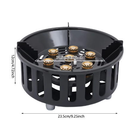 Krachtig Camping Gasfornuis – 7-Core Brander met 21000W en Winddicht Ontwerp voor Outdoor Koken