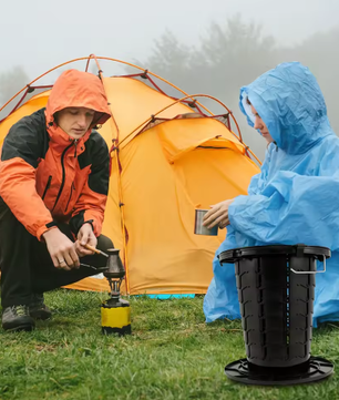 Draagbaar Opvouwbaar Camping Toilet – In Hoogte Verstelbaar Reistoilet met Comfortabele Zitting