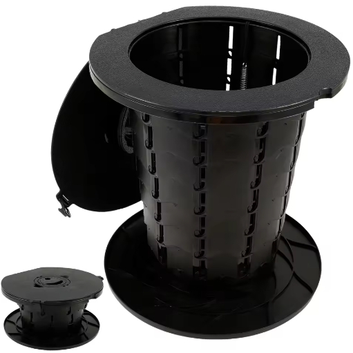 Draagbaar Opvouwbaar Camping Toilet – In Hoogte Verstelbaar Reistoilet met Comfortabele Zitting