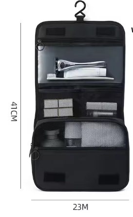 Opvouwbare Hangende Toilettas – Reis Make-up Organizer met Meerdere Vakken voor Badkamer en Reizen
