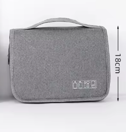 Opvouwbare Hangende Toilettas – Reis Make-up Organizer met Meerdere Vakken voor Badkamer en Reizen